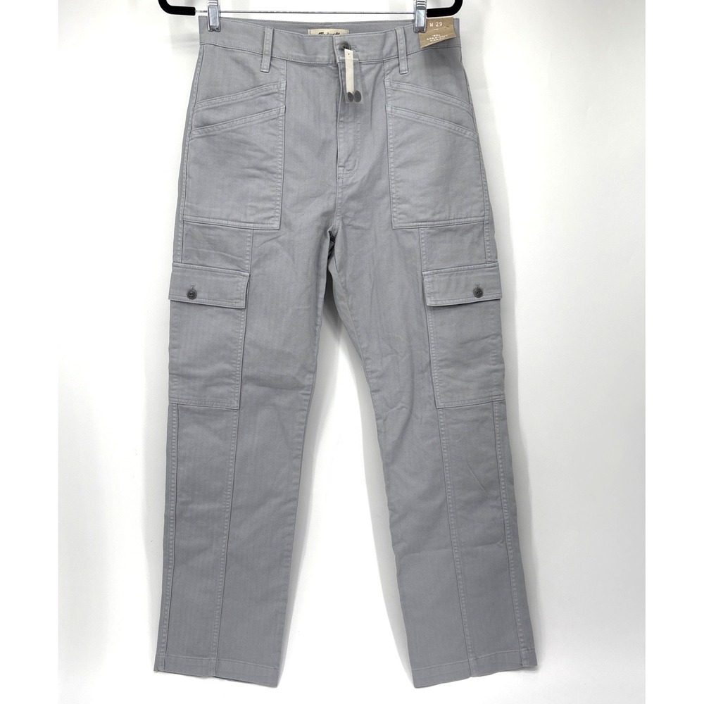 Madewell 90's Straight Cargo Pants Women 29 Gray  High‎ Rise